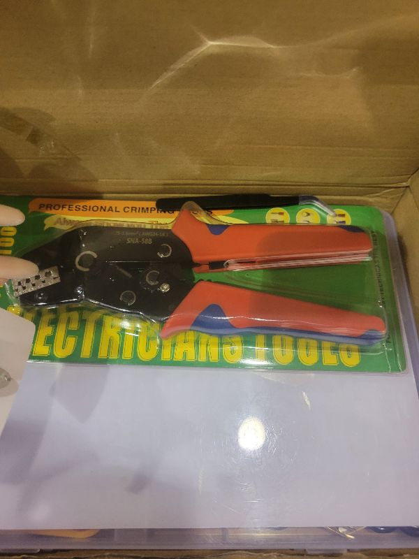 Photo 1 of 26 Types Automotive Connector Kit With Wire Crimping Tool, 1/1.5/1.8/2.2/2.8/3.5mm Terminal Pins, Pin Removal Tool for 22-14 AWG Molex Style Deutsch DELPHI AMP JST TYCO Connectors