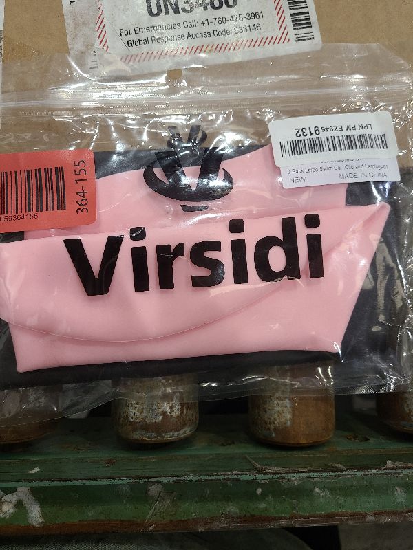 Photo 1 of 2 Pack Large Swim Caps for Long Hair, Silicone Swimming Cap for Adult Women Men, Waterproof Swim Hats Bathing Caps to Keep Hair Dry with Bonus Nose Clip and Earplugs-01