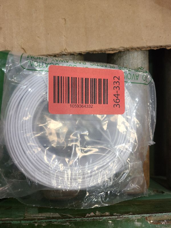 Photo 1 of 100 FT 24 AWG Universal Garage Door Wire, 2-Conductor Garage Door Sensor Wire, Garage-Doors Opener Wires for Control Station and Sensor, Low-Voltage Applications, Intercoms, Thermostat Controls