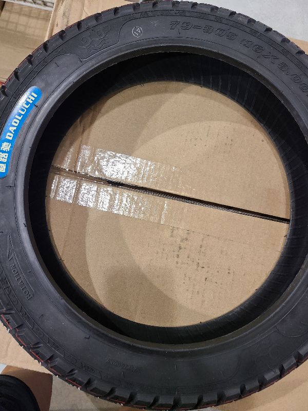 Photo 1 of 16X3.0/79-305 Bike Tire, 16 X 3.0 Tire Tube, 16X3.0 Tires Compatible With E-Bikes Electric Scooters For Pitbike Motorcycle Dirt Bike Trike Unicycle And Folding Bike