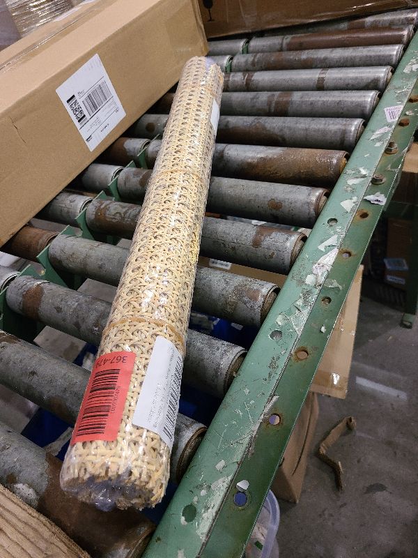 Photo 1 of 24" Width Cane Webbing 3.3Feet, Natural Rattan Webbing for Caning Projects, Woven Open Mesh Cane for Furniture, Chair, Cabinet, Ceiling