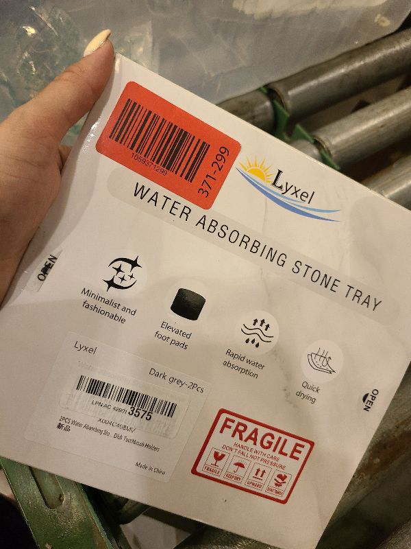 Photo 1 of 2PCS Water Absorbing Stone Tray, Fast Drying Stone Sink Tray, Water Absorbent Diatomite Trays, Stones Soap Trays, Diatomite Coasters for Kitchen Sink Bathroom Counter, Hand Soap Dish & Holders