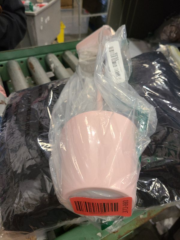 Photo 1 of Mikasa LED Cordless Metal Table Lamp, Portable Rechargeable 5,000 mAh, 3 Color Stepless Dimming, Pink, 4.25x4.25x14.8 Inch