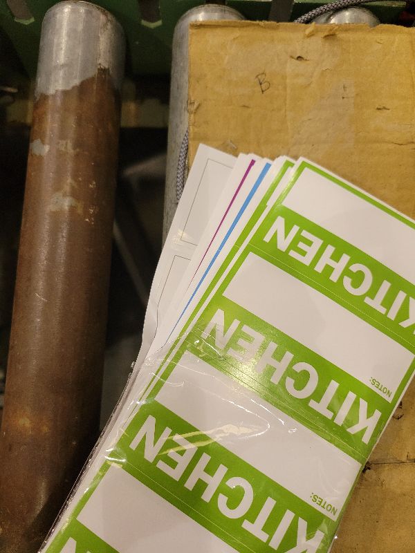 Photo 1 of 300PCS Home Moving Labels, 5 Color Coding Labels Packing Box Stickers with 50 Fragile Stickers & 50 Blank Ones (Each Measures 2” x 3.6”)