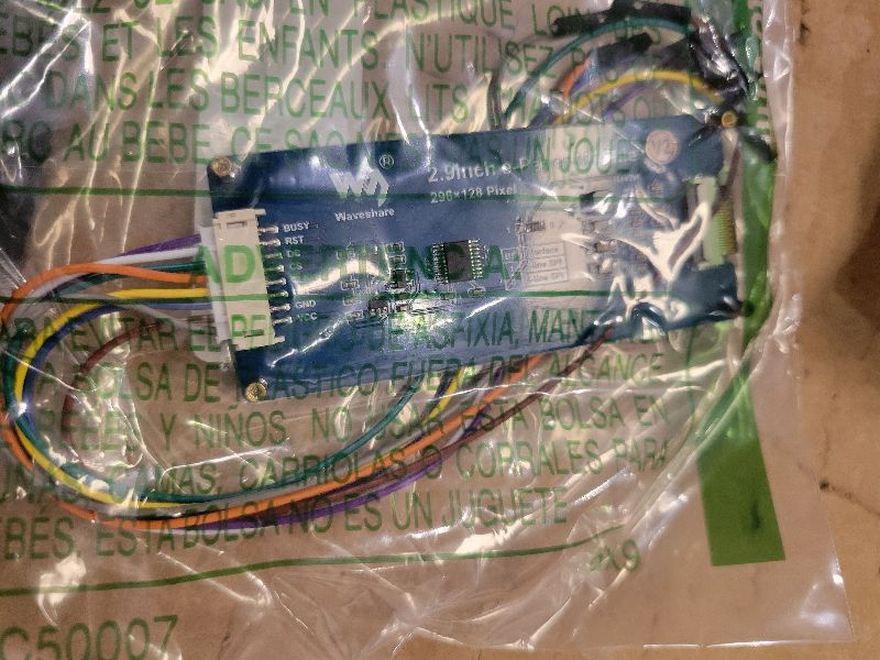 Photo 1 of 2.9inch e-Paper Display Module, 296x128 Resolution 3.3V/5V Two-Color epaper Display E-Ink Screen Module SPI Interface Compatible with Raspberry Pi/Arduino/Jetson Nano,Support Partial Refresh