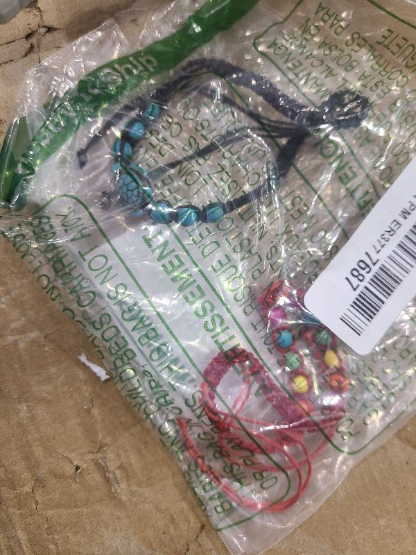 Photo 1 of 4.4 out of 5 stars
(161)
LAVIP Leather Anklet or Bracelet Starfish Turquoise Hawaiian Plumeria Flower Starfish Turquoise Hemp Bracelet