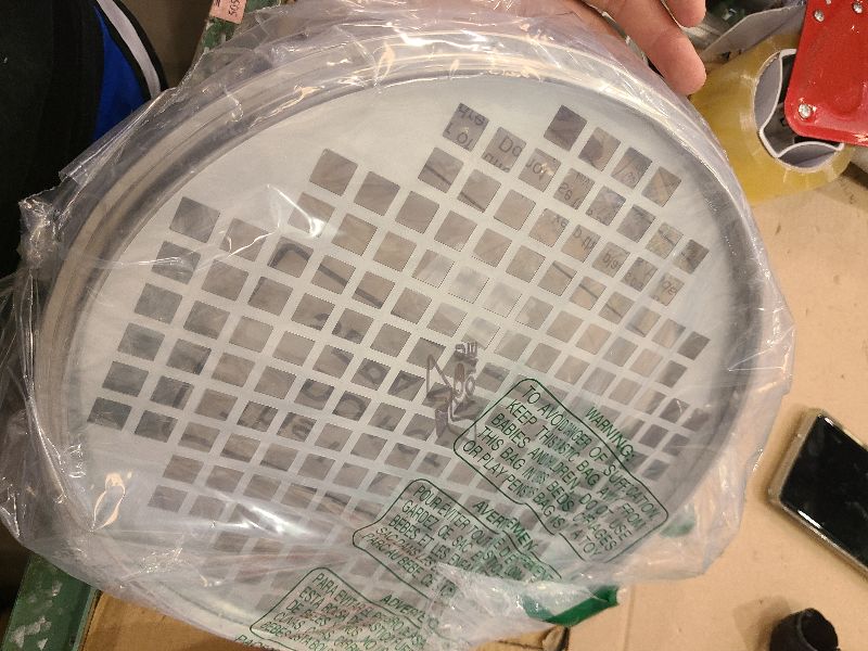Photo 1 of 11.81 Inch Sand Sifter Sieve for Gardening Sand Sifter Garden Dirt Sifter for Rocks Stainless Steel Soil Riddle Sieve Mesh Filter Compost Screen 12.5 mm in Hole Size Bonsai Gardening Tool