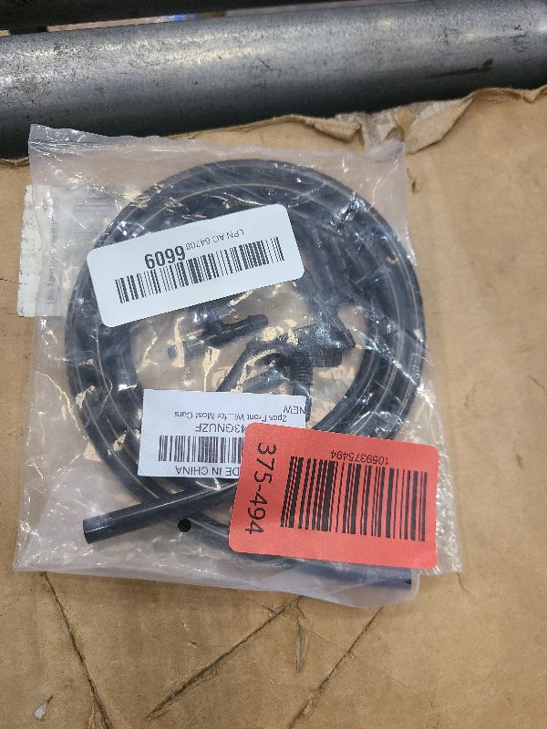Photo 1 of 2pcs Front Windshield Washer Nozzles Including Adapters and Hoses, Front Windshield Washer Nozzle kit,Windshield Washer Nozzles Wiper Spray Fit for Most Cars