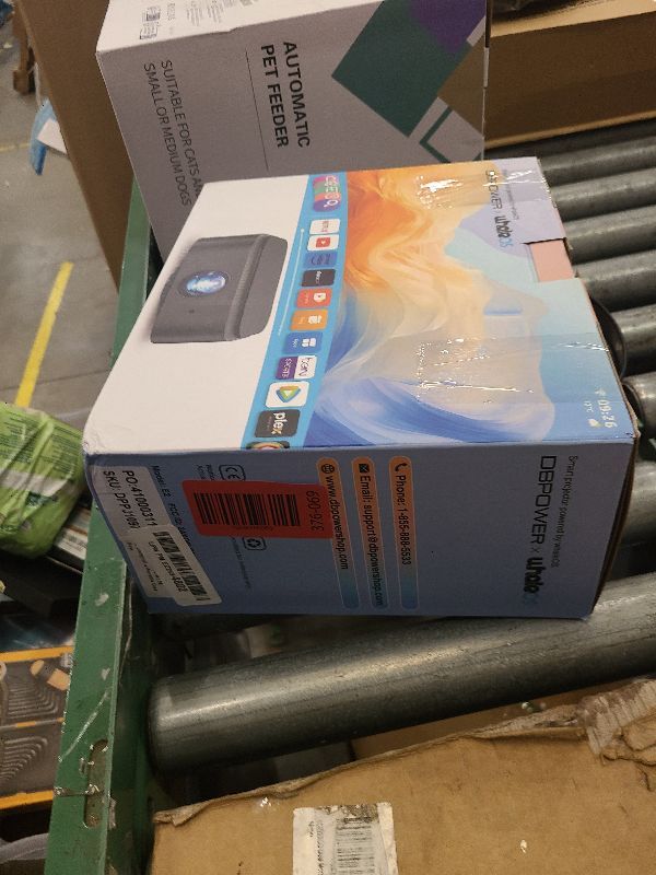 Photo 1 of [2025 Netflix-Licensed | 386+ Built-in Apps] DBPOWER E2 Smart Projector with WiFi and Bluetooth, Mini Projector 4K Support with Netflix, Youtube, Disney+, Hulu, Max, Crunchyroll w Portable Case