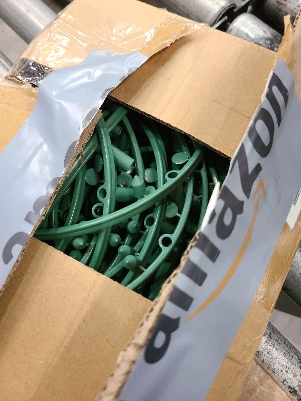 Photo 1 of 36 Pack Plant Support Stakes for Indoor Plants, Half Round Plant Stakes Ring Stackable 3 Tier Garden Flower Support for More Sizes (10,20,30 Inches), Plastic Cage Trellis for Climbing Leafy Vegetable