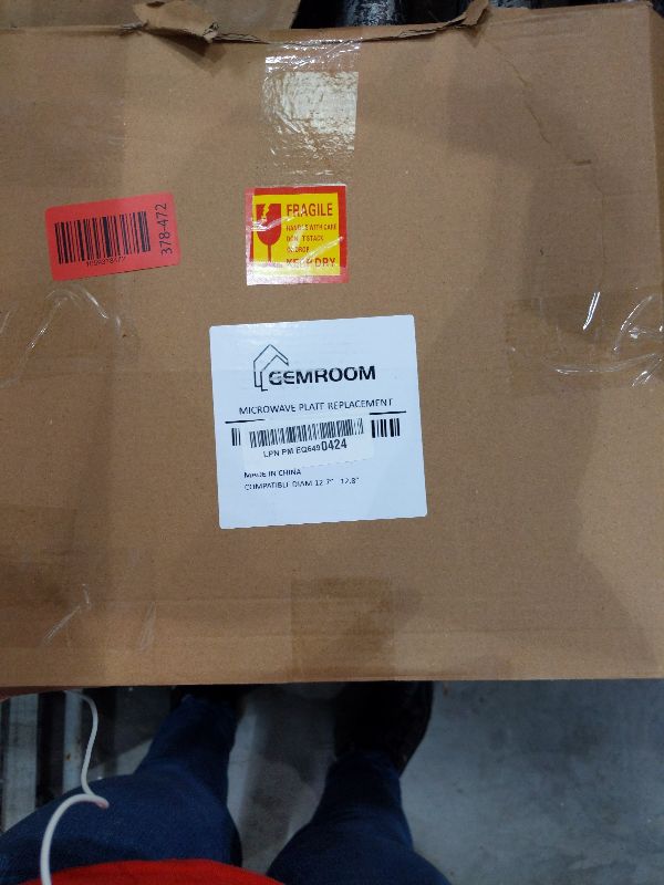 Photo 1 of 12.75" Microwave Plate Replacement for WB49X10129 GE Microwave Glass Plate, LG 3390W1A027A and Kenmore Microwave Glass Plate 1B71961H Compatible With WP8172138 12 3/4 inch Whirlpool Microwave Plate