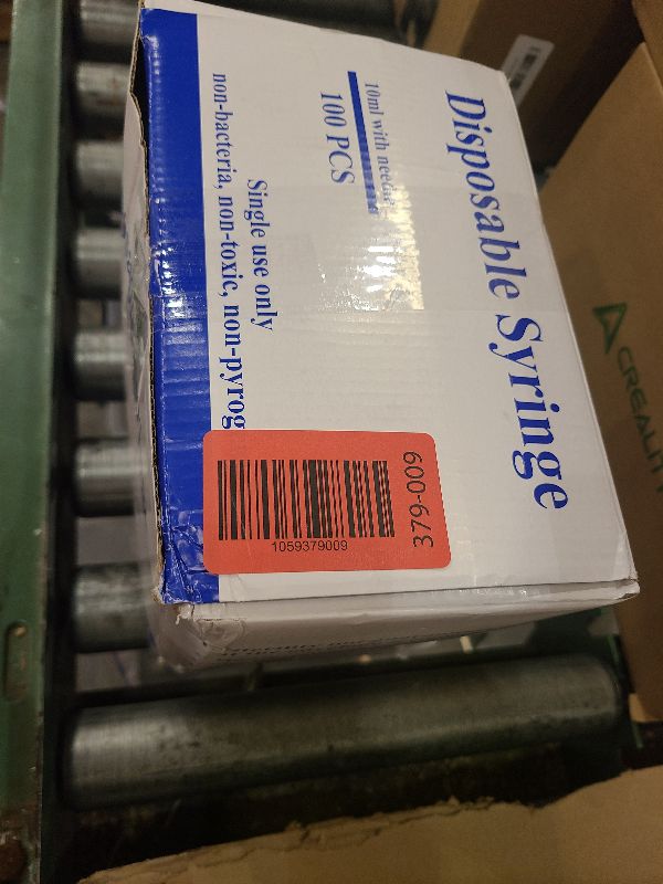 Photo 1 of 100 Pack Disposable 10ml/cc Lab Syringes with 18Ga 1 Inch Needle Luer Lock, Individually Sealed Packed