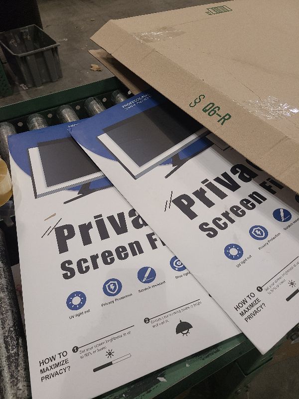 Photo 1 of [2-Pack] 24 Inch Privacy Screen for Computer Monitor 16:9 Aspect Ratio, Eye Protection Anti Blue Light Glare Shield, 24inch Removable Black Blackout Anti Spy Desktop Security Private Filter