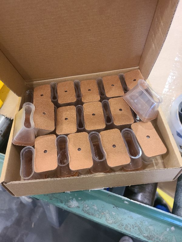 Photo 1 of 28Pcs Chair Leg Floor Protectors Rectangle for Hardwood Floors Silicone Caps Covers Felt Furniture Pads Clear Chair Sliders, Protect The Floor from Scratches(Fit Perimeter 5" to 5-7/8")