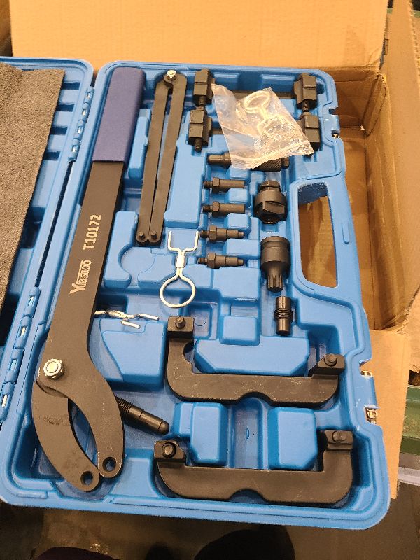 Photo 1 of Yuesstloo Engine Camshaft Locking Timing Tool Kit, Compatible with VW Audi 2.0 2.4 2.5 2.8 3.0T 3.2 4.2 5.0 5.2, Touareg Q7 Porsche 3.0T, A4 A6 A6L A8 Q5 Q7 R8, Replace OEM T40133 T40070 T40058 T10172