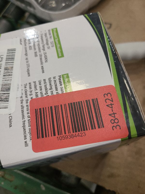 Photo 1 of 2 Pack Ultrasonic Pest Repellent Plug in, Indoor Pest Rodent Control for Mouse Mice Rat Squirrel Bat Roach Spider Ant Bug, Electronic Repelling Device Mouse Traps