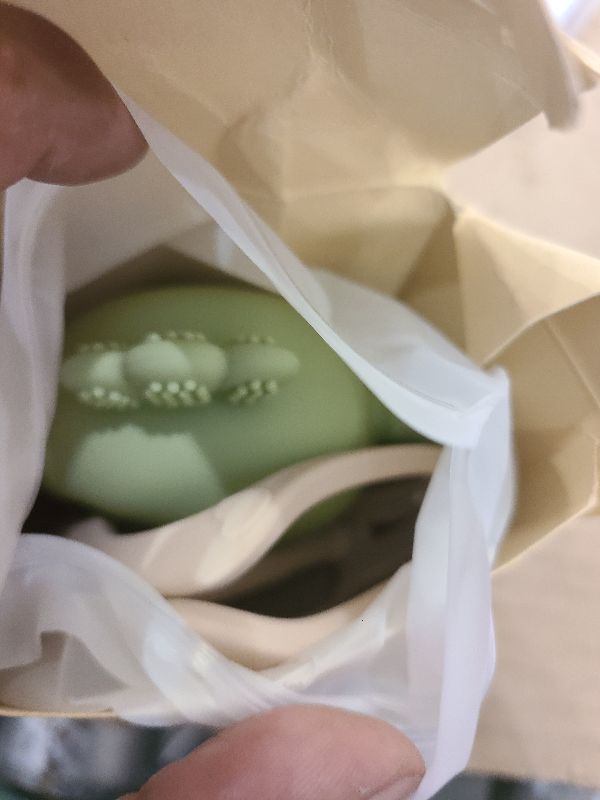 Photo 1 of 2 Packs Baby Teething Toy for 0-6 6-12 Months, Food Grade Silicone Teething Mitten, Anti Dropping Wrist Hand Teethers Baby Chew Toys for Sucking Needs, BPA Free (Green & Caramel)