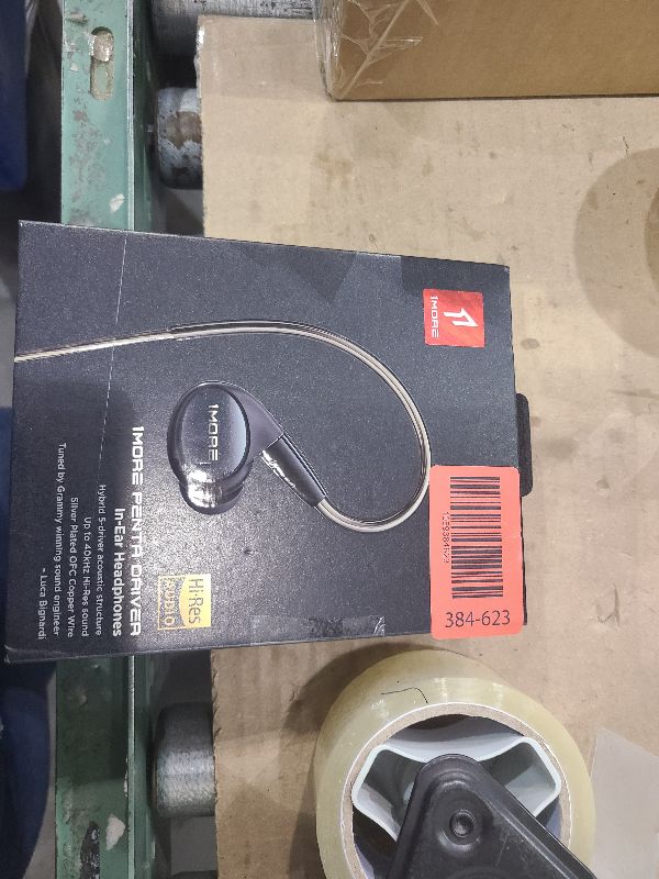 Photo 1 of 1MORE Penta Driver Wired in-Ear Earphones, Hi-Res Certified Hybrid Multi-Driver Headphones with HiFi Sound, Detachable MMCX Connector, MEMS Mic and 3-in-1 Control, for Smartphones, PC, Tablet