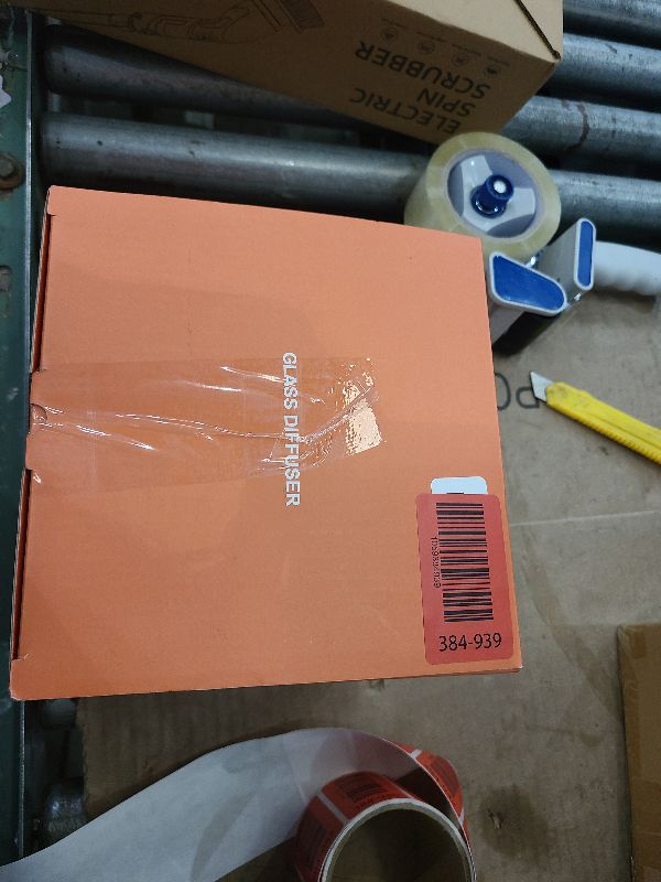 Photo 1 of 280ml Glass Essential Oil Diffuser Wood Grain Base Air Aroma Diffusers for Aromatherapy Cool Mist Humidifier with Safe Auto Shut-Off and 7 Color LED Night Lights for Home Office Room