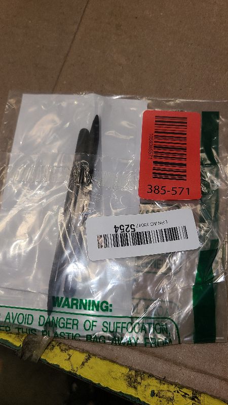 Photo 1 of 2pcs Black Stylus Pens for Universal Touch Screen Devices - Compatible with iPad, Samsung Galaxy, Smartphones