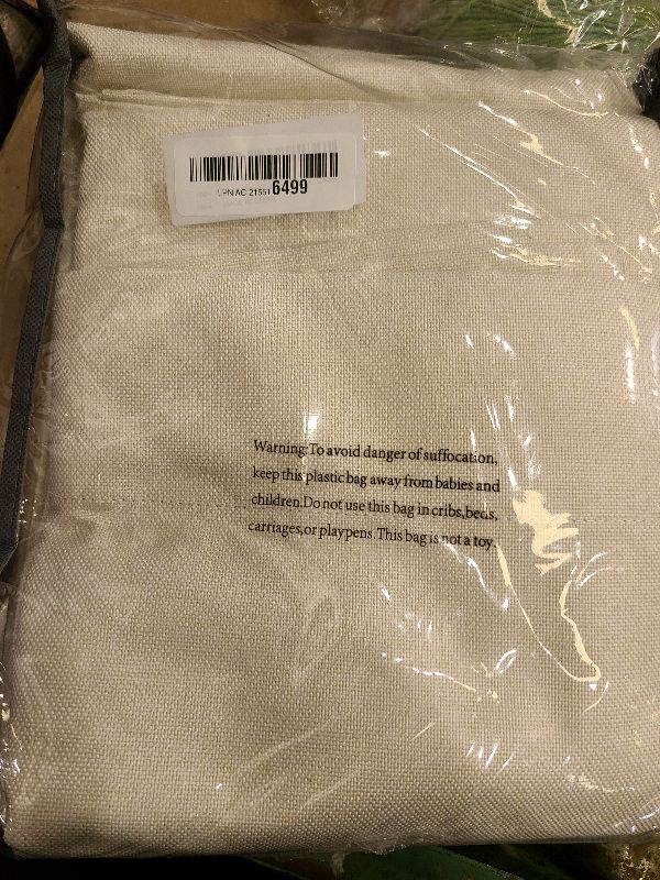 Photo 1 of 100% Blackout Shield Linen Blackout Curtains for Bedroom 84 Inches Long, Back Tab/Rod Pocket Living Room Drapes, Thermal Insulated Blackout Curtains 2 Panels Set, 50" W x 84" L, Cream