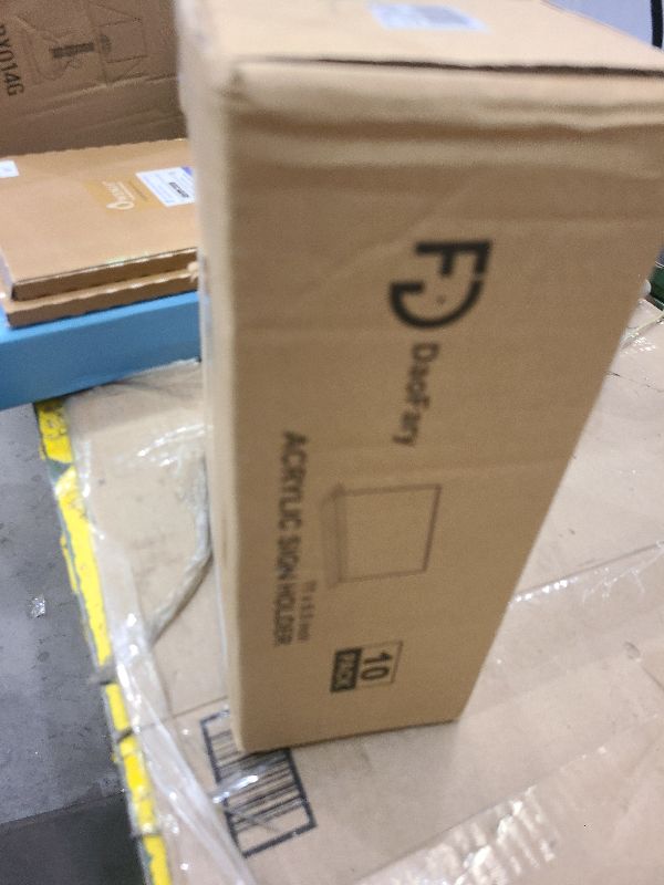 Photo 1 of 10 Pack Acrylic Sign Holder 11 x 8.5 Horizontal, Double-Sided Stand up Table Top Sign Holders, Clear Acrylic Picture Frame Menu Flyer Paper Holder Display Stand for Office Business Store Wedding Party