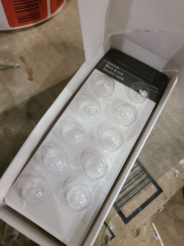 Photo 1 of (Double Vent 8mm) Hearing Aid Domes for Oticon Minifit, Oticon Ear Caps Replacements Parts Accessories Domes for Oticon Hearing Aid Supplies Cleaning Kits(30 Pcs)