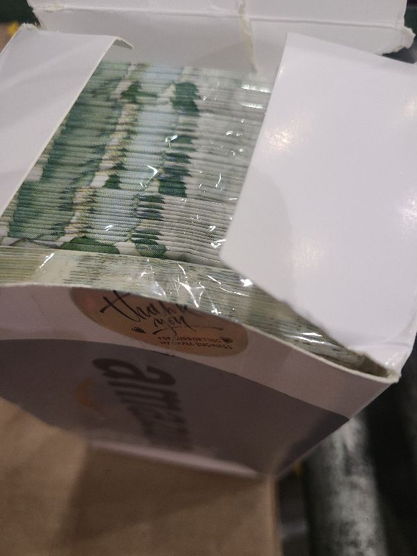 Photo 1 of 100Pcs Disposable Greenery Guest Napkins Paper Disposable Hand Towels Green Leaves Decorative Paper Dinner Hand Napkin for Bathroom Baby Shower Party Supplies Table Decor