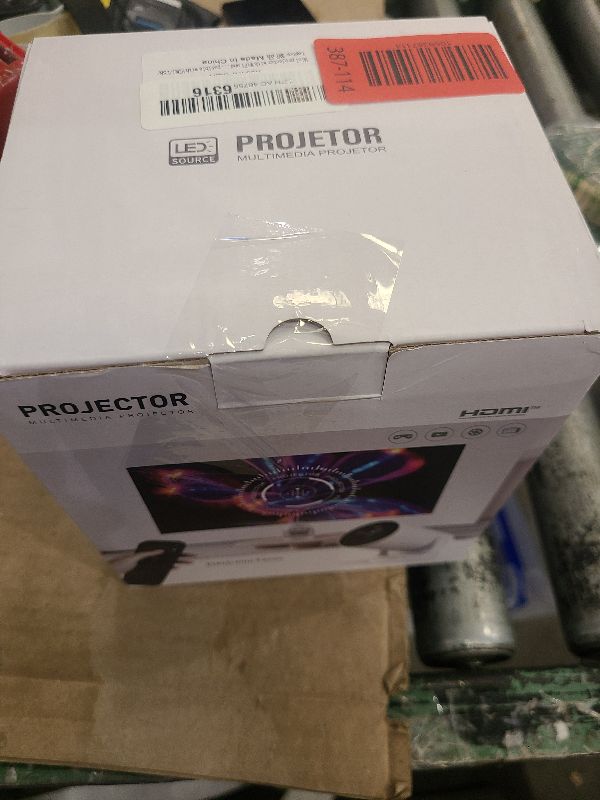 Photo 1 of ?Electric Focus?Mini Portable Projector with 4K Support, Bluetooth 5.4 WIFI6, 5watt Sound Base Speaker, 260 ANSI, Android 11, 210° Rotation , Auto Keystone Correction Video Projector HY300 PLUS