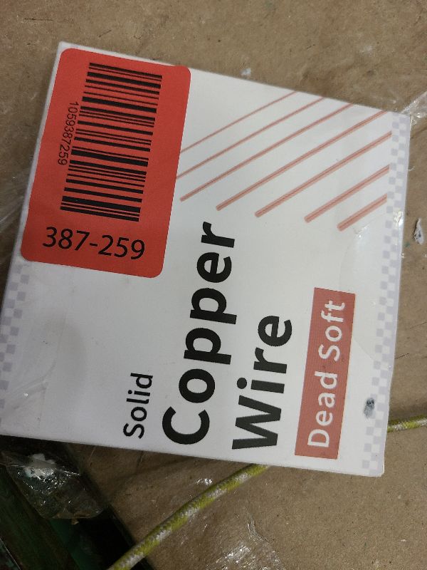 Photo 1 of 14 Gauge/1.6 mm 26 feet 5 oz 99.9% Dead Soft Copper Wire for Electroculture Gardening, Jewelry Making, Beading, Science Projects, DIY Artwork, Pure Bare Copper Wire