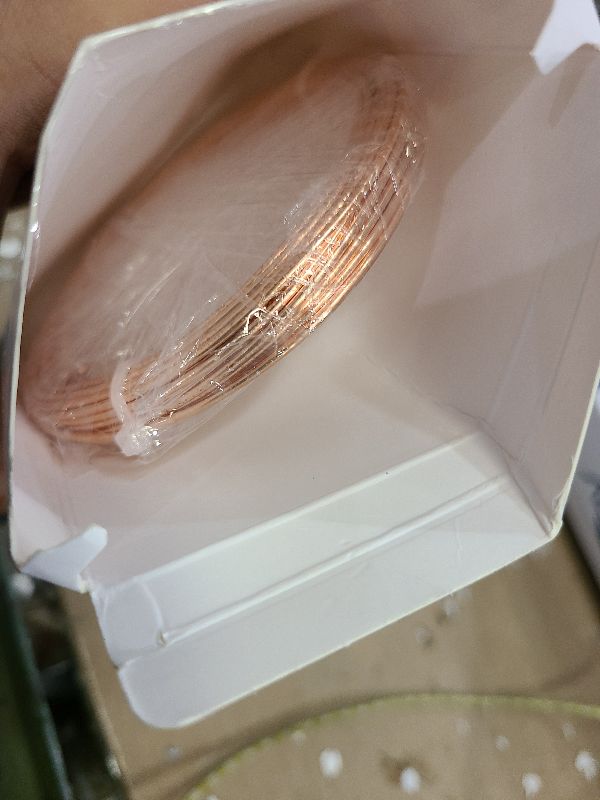 Photo 1 of 14 Gauge/1.6 mm 26 feet 5 oz 99.9% Dead Soft Copper Wire for Electroculture Gardening, Jewelry Making, Beading, Science Projects, DIY Artwork, Pure Bare Copper Wire