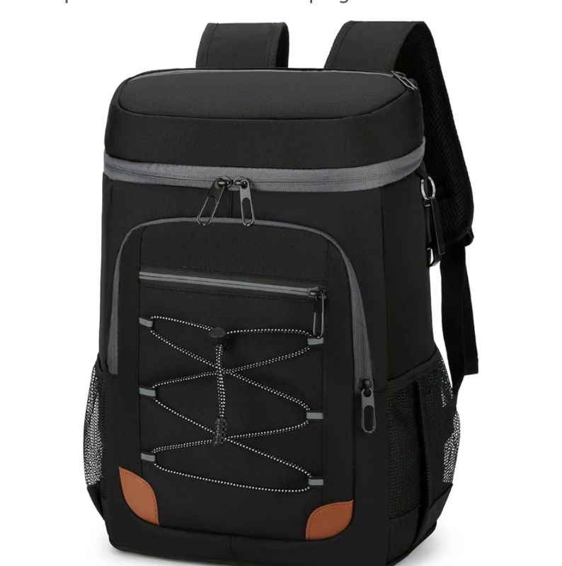 Photo 1 of 25L Insulated Cooler Backpack, 24 Cans Leak Proof Soft Picnic Backpack, Large Waterproof Lunch Cooling Backpack for Beach Travel Camping