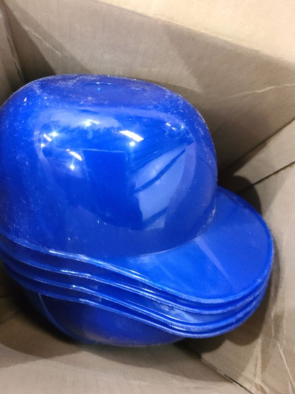 Photo 1 of 24 Count Summer Baseball Helmet Snack Ice Cream Bowl 24 Pcs Disposable Taster Spoons 8 oz Mini Sundae Bowls Dessert Plastic Spoons for Party Supplies(Red, Dark Blue)