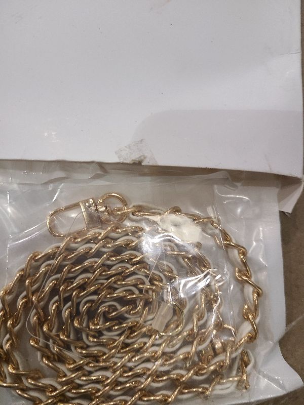 Photo 1 of 2PCS Cell Phone Chain Crossbody,Phone Lanyard,47.2" Metal Chain with Leather Strap for IPhone Case, a Superb Gift for Free the Hands of Women(White)