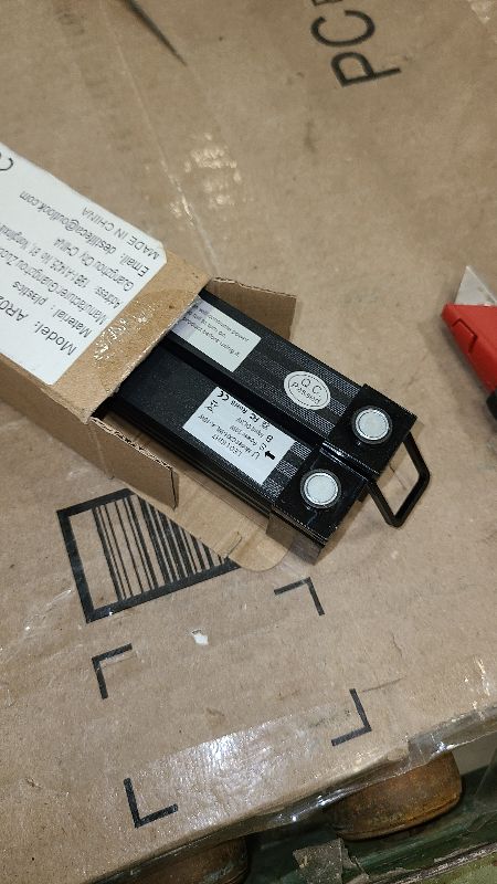 Photo 1 of 2 Pack Rechargeable LED Black Light Bar, 10W Battery Operated Black Lights, Cordless Black Light Strip, Portable Blacklight for Bedroom Tapestry Poster Glow Party