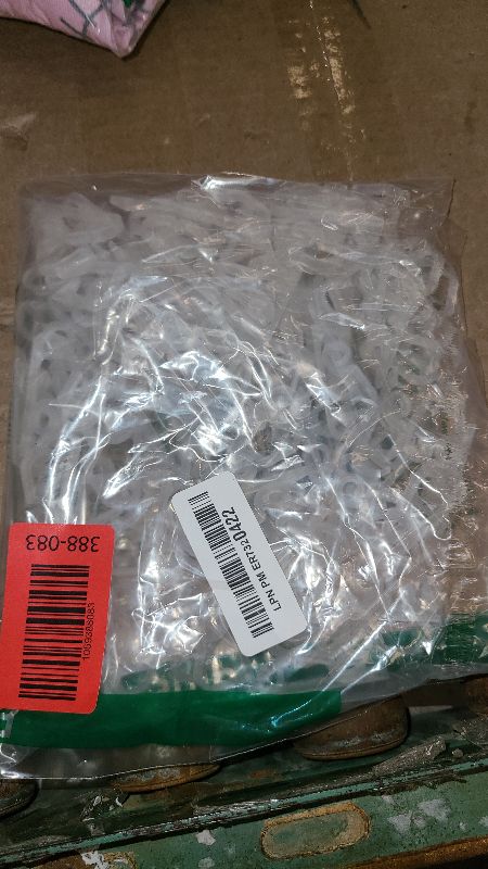 Photo 1 of 120PCS Christmas Light Clips Gutter Clips Hooks String Lights Clips Mini Plastic Gutter Hanging Hooks Weatherproof Outdoor Light Clips Holiday Light Clips for Halloween Christmas Decoration (White)