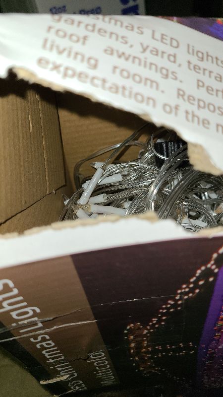 Photo 1 of 1620 LED Christma Lights with 360 Drops, 164ft Outdoor Hanging lights with 8 Modes & Timer Memory, Outsite Waterproof Curtain String Lights for Front House Fence Tree Holiday Decorations Multicolor