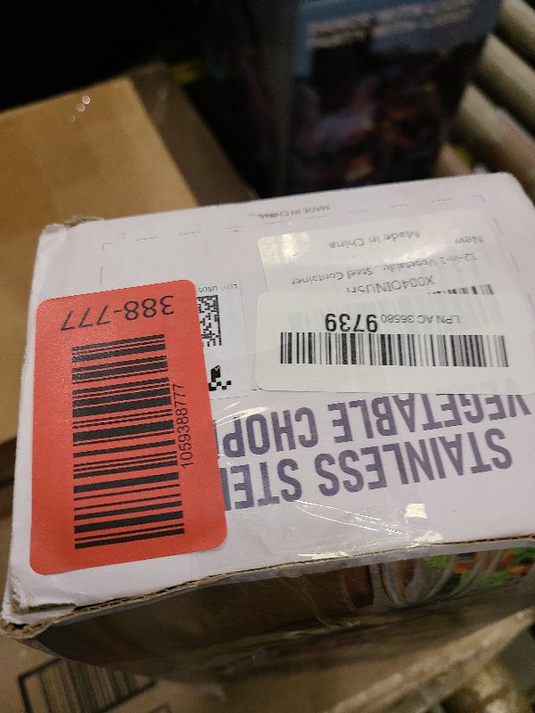 Photo 1 of 12-in-1 Vegetable Chopper, Mandoline Food Slicer for Kitchen, Cheese Grater, Veggie Chopper with Container, Vegetable Cutter for Onion, Salad and Fruit- Stainless Steel, Home Essential Tools