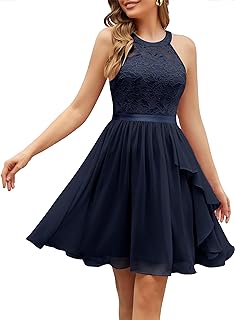 Photo 1 of ***NAVY BLUE HALTER DRTESS** HAS A LITTLE TARE****M***SIMULAR NOT EXACT!!!!!!!!