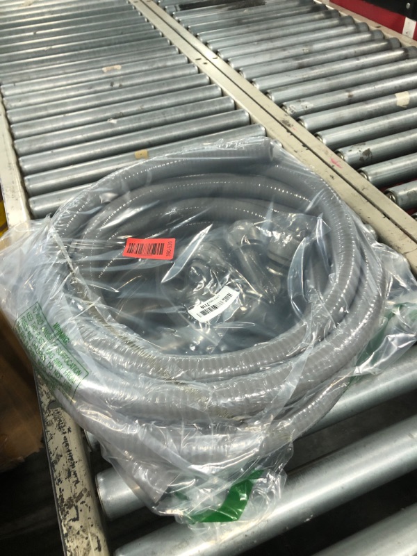 Photo 1 of 1inch 25ft Electrical Conduit Kit,Liquid-Tight Conduit and Connector Kit with 5 Straight and 3 Angle Fittings Included,Flexible Non - Metallic Electrical Conduit(1" Dia, 25 Feet)