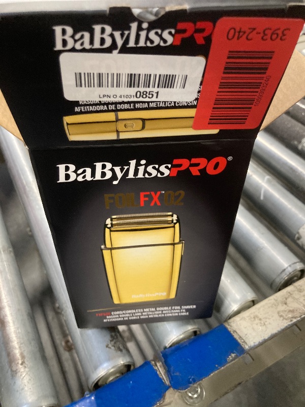 Photo 1 of *USED*
BaBylissPRO Baberology Double Foil Shaver FXFS2G GOLDFX Professional Electric Shaver