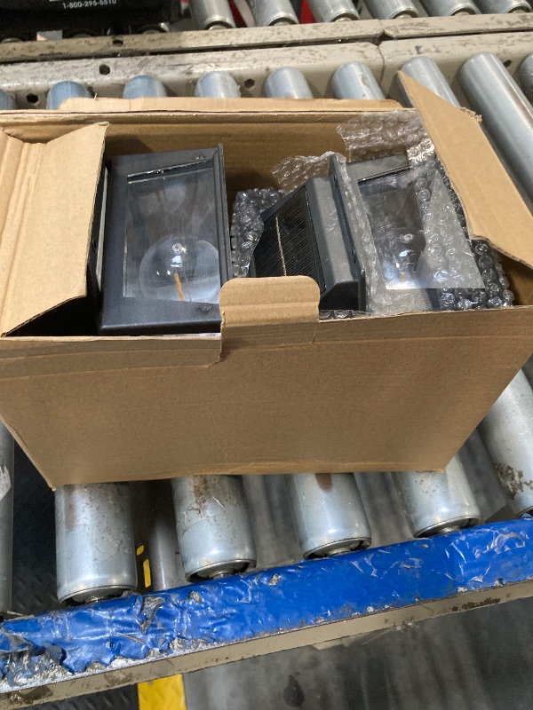 Photo 1 of **MISSING ONE***Joomer Solar Wall Lights Outdoor 4PACK, Dusk to Dawn Porch Lights Fixture, Waterproof Exterior Lighting with Clear Panel for Entryway Front Door, Solar Wall Lantern with 3 Modes & Motion Sensor