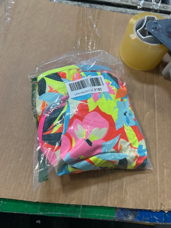 Photo 1 of SIZE L*****
popvil Women's Tummy Control Swimsuits One Piece Neon Color Block Swimwear Deep V Neck Slimming Bathing Suit