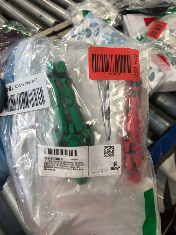 Photo 1 of ?5-Pack?(Assembly Completed) T13 Action Figure Set, Titan 13 Robot Action Figure 3D Printed robo 13 Articulated, Dummy for Collectors Desktop Decorations, Black Green Red White Blue