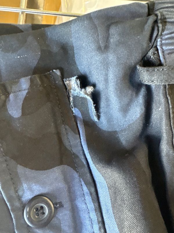 Photo 1 of **MINOR DAMAGE(SHOWN IN PHOTO)**APTRO Men's Cargo Pants Camo Casual Work Military Tactical Pants Blue Camo 40