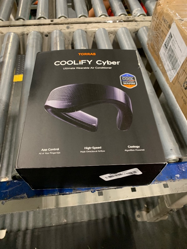 Photo 1 of ** MISSING CHARGER ** TORRAS COOLiFY Cyber?2025 Flagship AI Neck Air Conditioner, Ultimate Immersive Cooling Portable Neck Fan?No.1 Coolest & Max Cooling Area?Neck Cooler Neck Fans that Blow Cold Air Rechargeable for Gifts