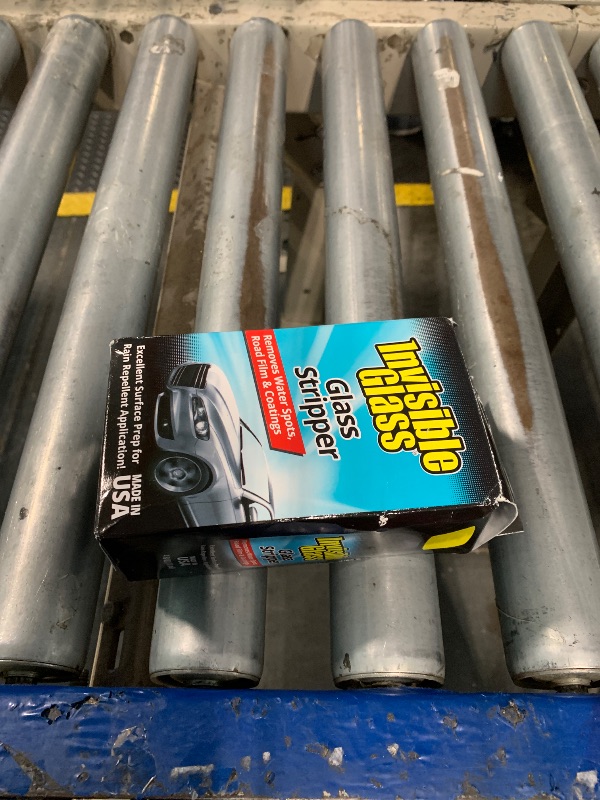 Photo 1 of **MISSING SPONGE** Invisible Glass 91411 Glass Stripper – Hard Water Spot Remover – Strips Coatings, Waxes, Oils & Road Film – Preps Windshields for Rain Repellent & Ceramic Coating – 4 Fl Oz