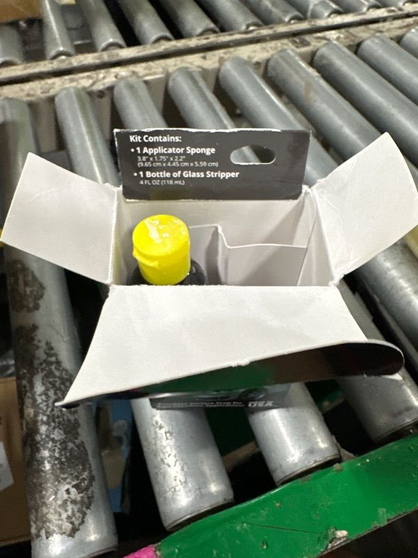 Photo 1 of **MISSING SPONGE** Invisible Glass 91411 Glass Stripper – Hard Water Spot Remover – Strips Coatings, Waxes, Oils & Road Film – Preps Windshields for Rain Repellent & Ceramic Coating – 4 Fl Oz