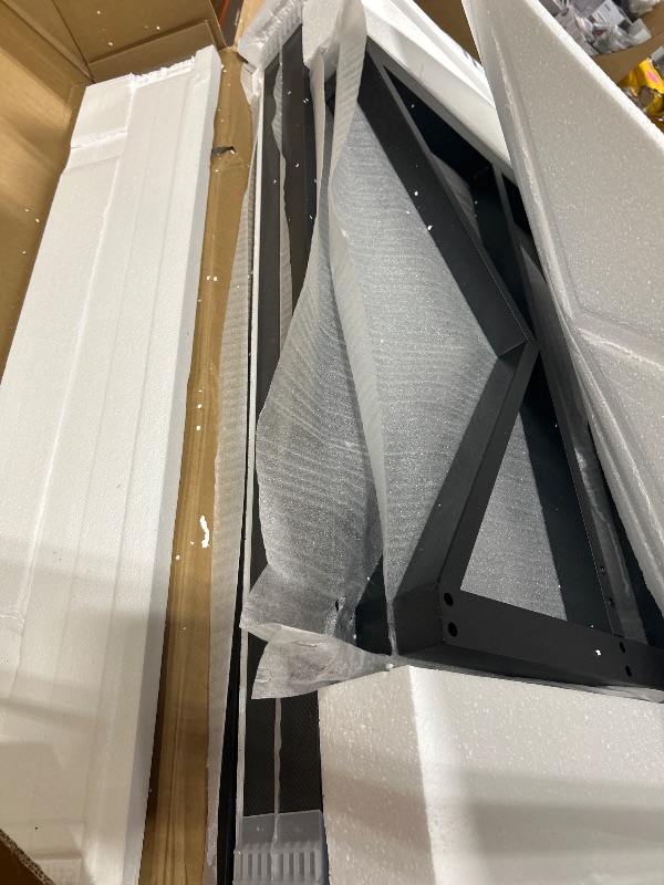 Photo 1 of *** SIMILAR IMAGE UNKNOWN SIZE OR MODEL UNKNOWN MISSING PARTS***78.7-Inch Executive Desk, Large Computer Office Desk Workstation, Modern Simple Style Laptop Desk Study Writing Table Business Furniture for Home Office (Black, 78.7 Inch)