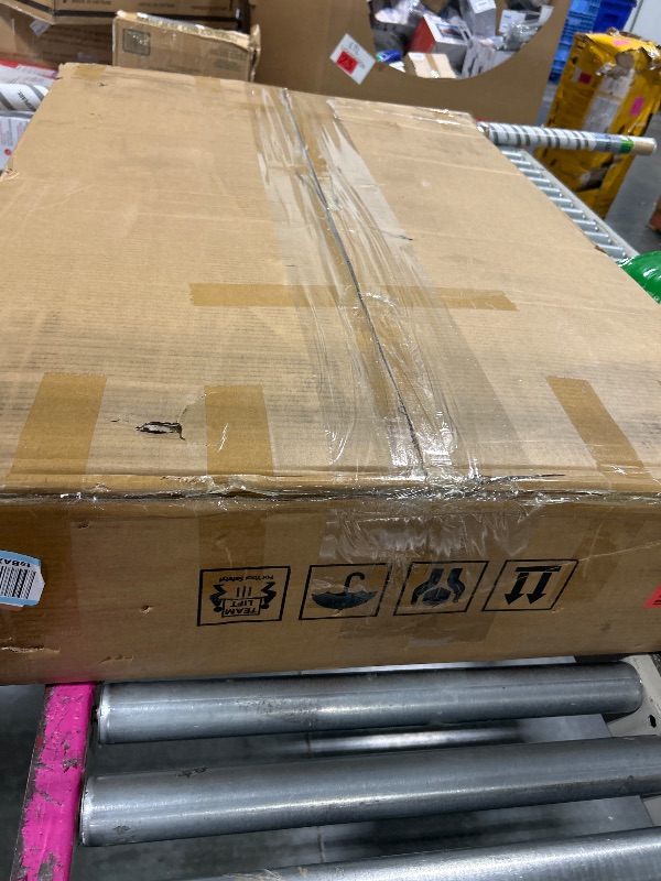 Photo 1 of *** SIMILAR IMAGE UNKNOWN SIZE OR MODEL UNKNOWN MISSING PARTS***78.7-Inch Executive Desk, Large Computer Office Desk Workstation, Modern Simple Style Laptop Desk Study Writing Table Business Furniture for Home Office (Black, 78.7 Inch)